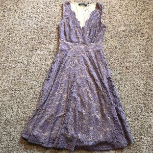 Purple cocktail dress